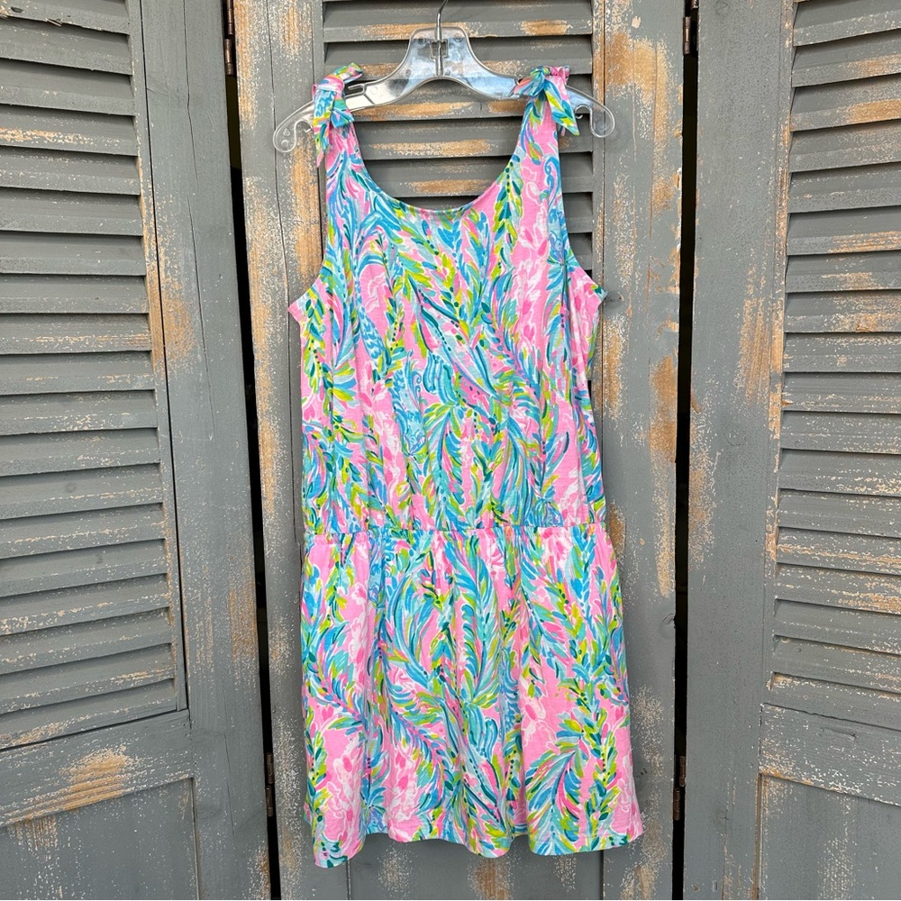 Lilly Pulitzer Girl's Sundari Romper Unicorn Of The Sea Sz L (8-10) NWOT